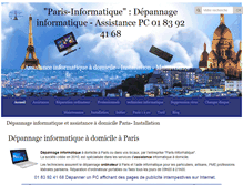 Tablet Screenshot of informatique75019.com